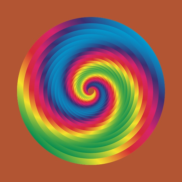 multicolored spiral by desingmari