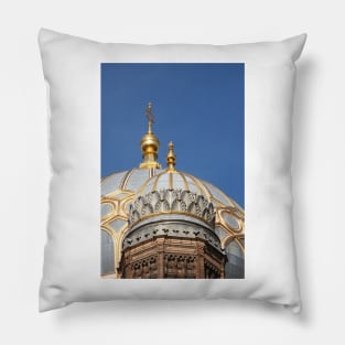 New Synagogue, Dome, Oranienburger Strasse,, Berlin, Germany Pillow