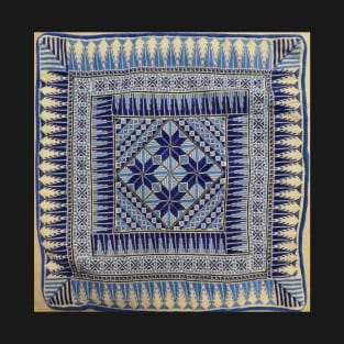 Another Blue and White Embroidered Jordanian Pillow T-Shirt