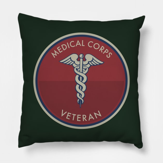 Medical Corps Veteran Patch Pillow by TCP