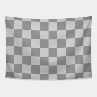 Checkered Square Seamless Pattern - Grey Tones Tapestry