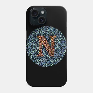 Letter N Ishihara Test Phone Case