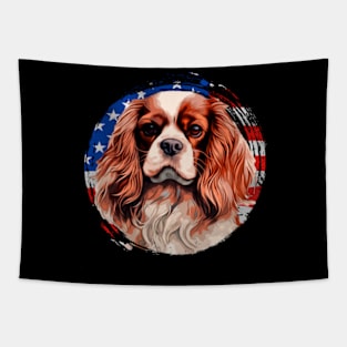 Endearing Spaniel Wear Wrap Yourself in Love Tapestry