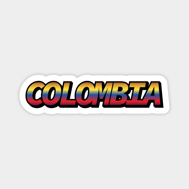 Colombia Magnet by Sthickers