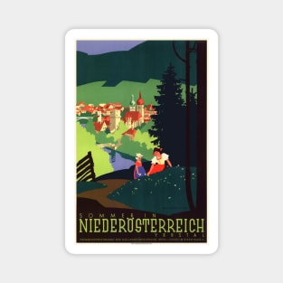 Sommer in Niederösterreich Austria Vintage Poster 1930s Magnet