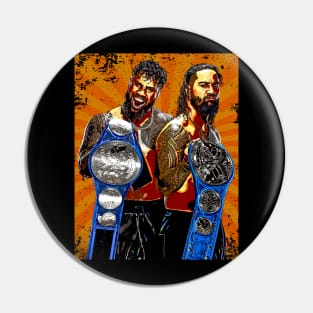 The Usos // Retro Comics Style Pin