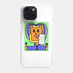 Just as Original Doodle Box Boy Phone Case