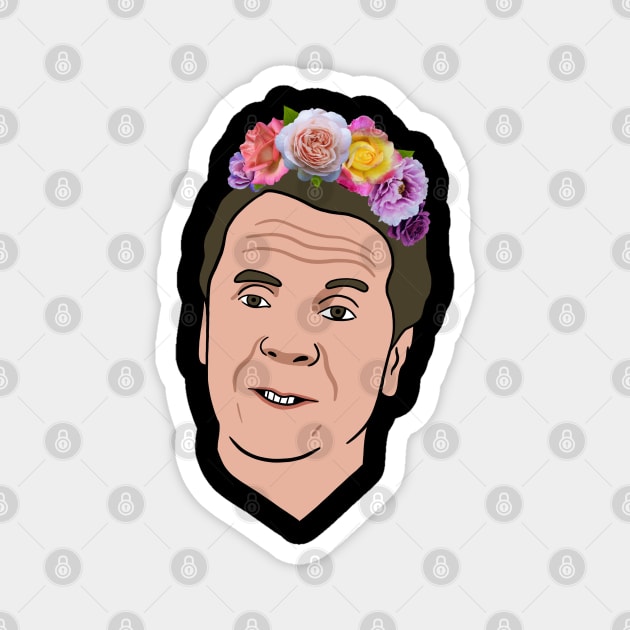 Andrew Cuomo With Flower Crown #2 Magnet by isstgeschichte