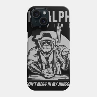 Gorilla Mafia funny illustration Phone Case