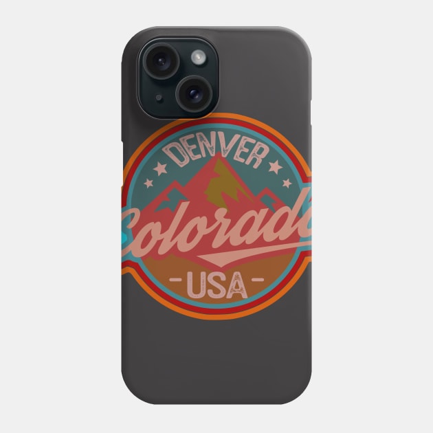 Denver Colorado badge Phone Case by SpaceWiz95