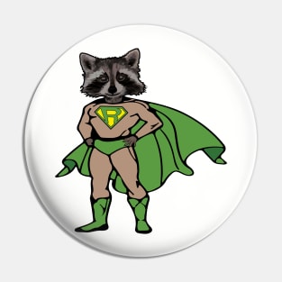 Super Raccoon Pin