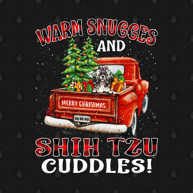 Warm Snuggles And Shih Tzu Cuddles Truck Tree Christmas Gift by intelus