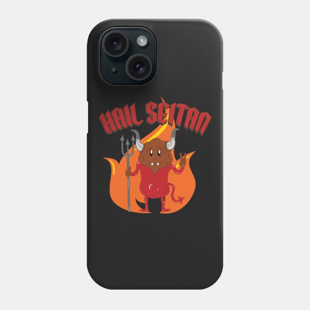 Hail Seitan Phone Case by Slightly Sketchy