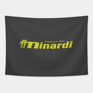 Minardi Formula 1 Team logo - minardi yellow Tapestry