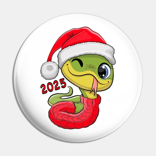 Cute Christmas Snake Pin by Reginast777