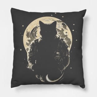 Cat Astronaut - Moonlight Pillow