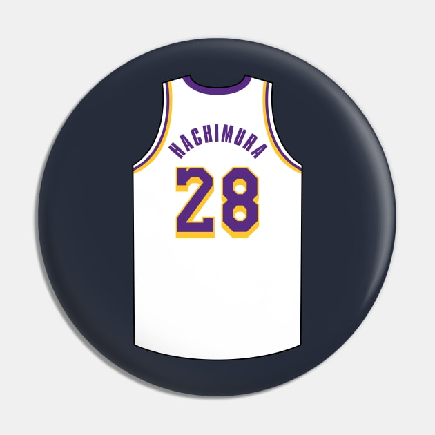 Rui Hachimura Jersey White Qiangy Pin by qiangdade