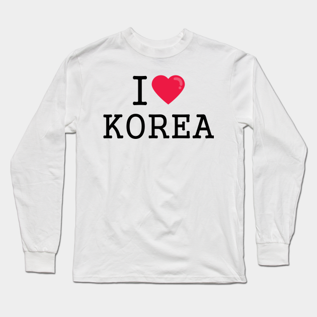 t shirt i love korea