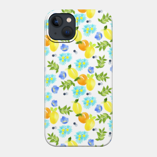 Seamless 2000 Lemon - Lemons - Phone Case