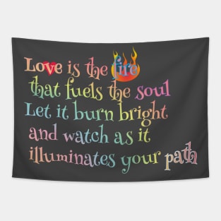 Love is the path Tapestry