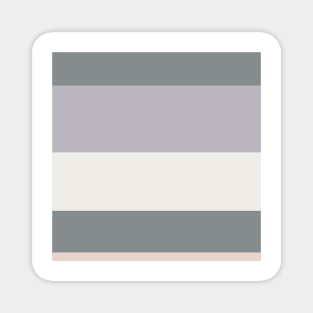 A sensational combination of Very Light Pink, Grey, Silver and Light Grey stripes. Magnet