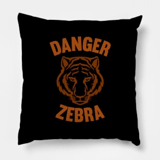 Danger Zebra Pillow