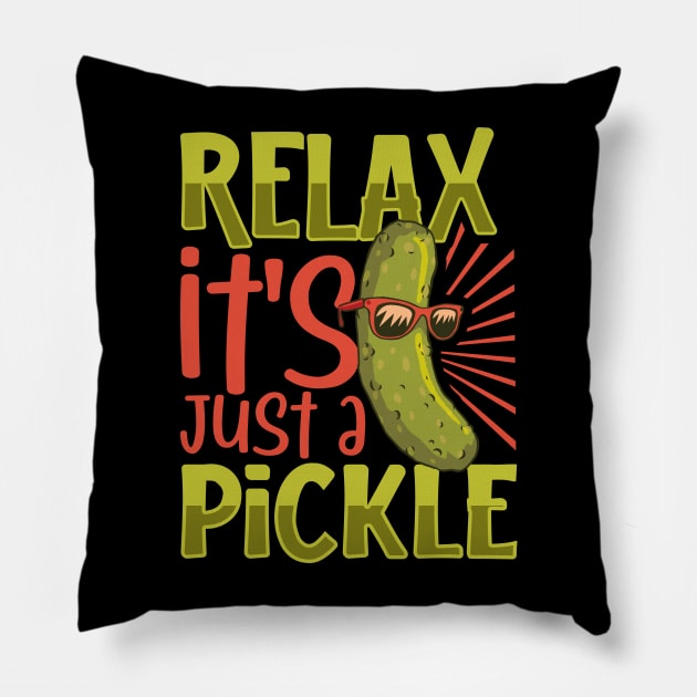 Relax it's just a pickle Pillow by Modern Medieval Design