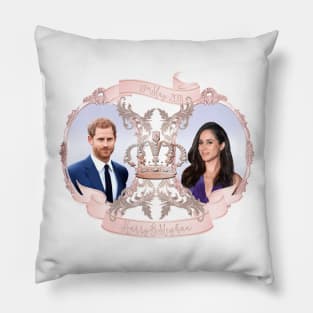 Harry and Meghan #royalwedding Rose Gold Pillow