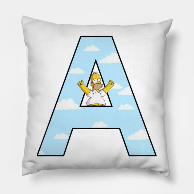 Simpsons letter Pillow by ZoeBaruch