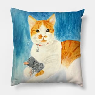 Portrait of a Kitty Pillow