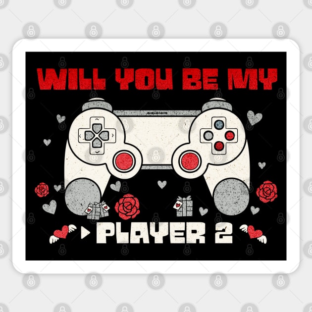 Will You Be My Player 2 - Gamer Couple - Sticker