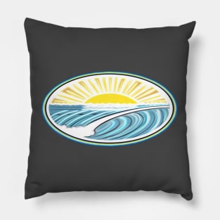 Oval Dawn Patrol Patch Pillow