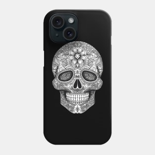 Black and White Sugar Skull Phone Case
