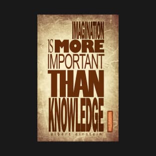 Imagination is more important than knowledge T-Shirt