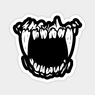 Monster Werewolf Fangs Magnet