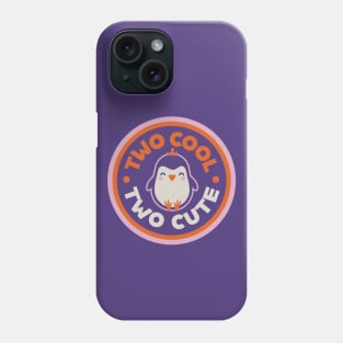 Two Cool Two Cute Penguin Party 2 Year Old Birthday Phone Case