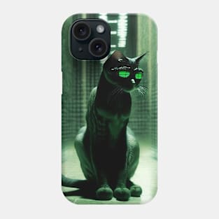 🐈 kitty from the matrix Phone Case