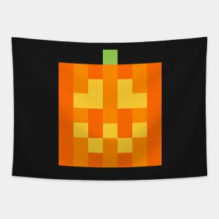 Pixel Pumpkin Tapestry