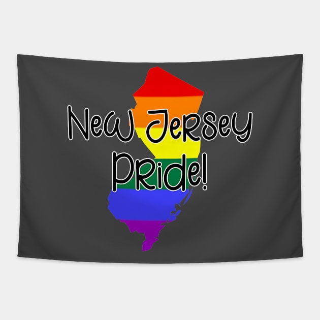 New Jersey Gay Pride Tapestry by tropicalteesshop