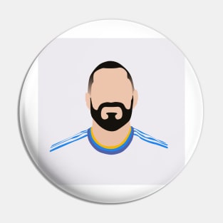 Karim Benzema Minimalistic Face Art Pin