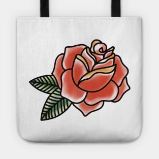 American Traditional Rose Tattoo Tote