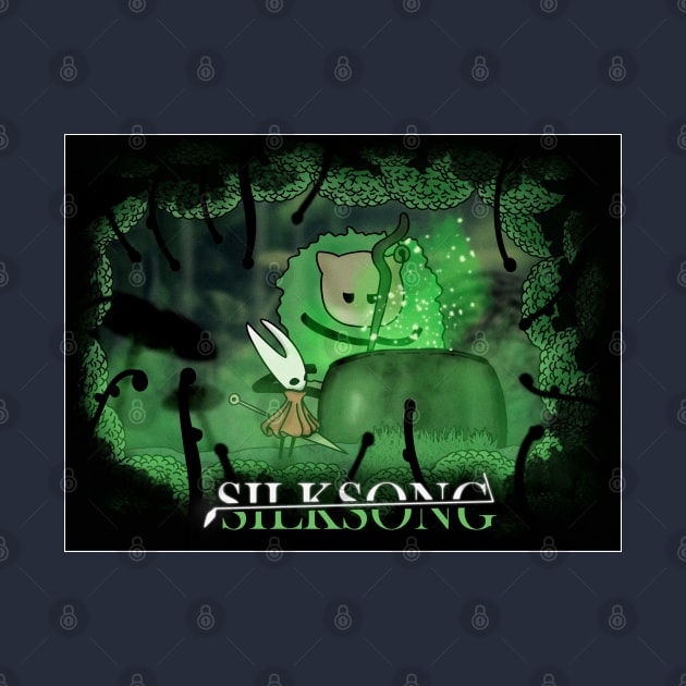 Hollow Knight: Silksong the alchemist quest giver by TeeDraw