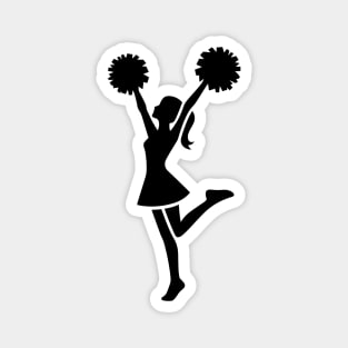 Cheerleader Silhouette Magnet