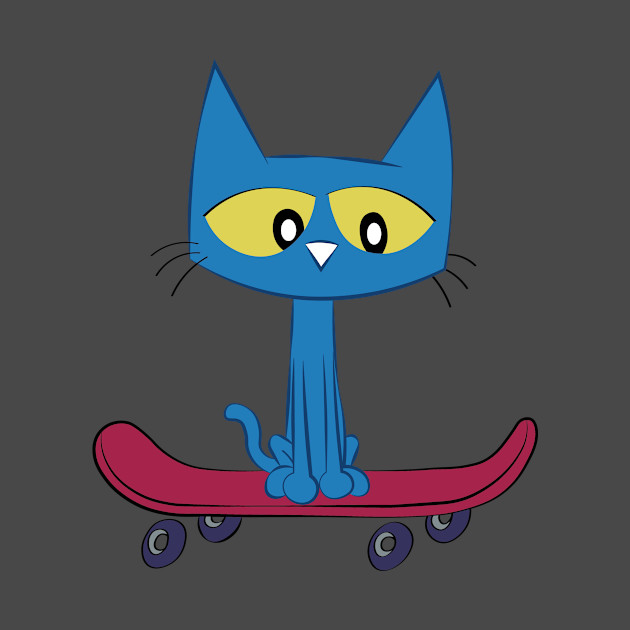 blue cat skateboarding - Blue Cat - Phone Case