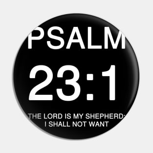 Psalm 23:1 KJV Pin