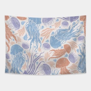 Jellyfish Galore Design Tapestry