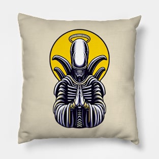 Saint Xenomorph Pillow