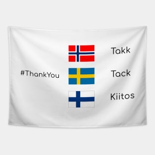 Thank you - scandinavia Tapestry