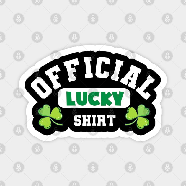 Official Lucky Design Saint Patty Shamrock Magnet by ProLakeDesigns