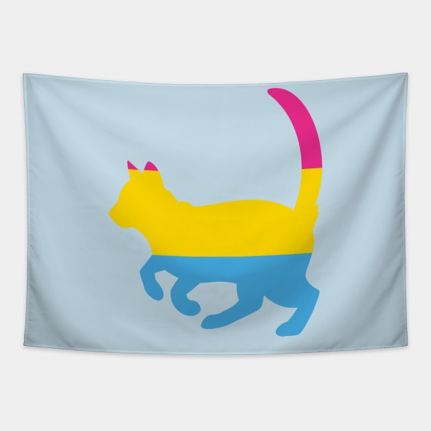 Pride Animal- Pansexual Cat Tapestry by HeckHound
